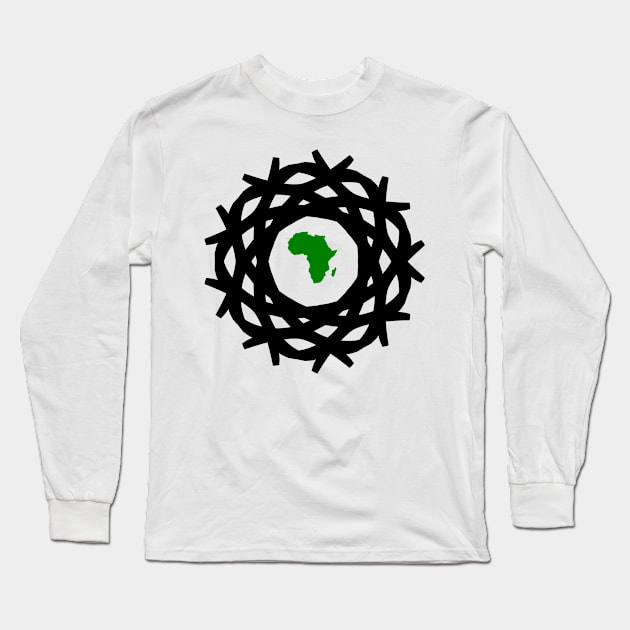 Africa - The African continent Long Sleeve T-Shirt by Toozidi T Shirts